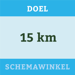 10 km tot 15 km in 6 weken (3x per week)