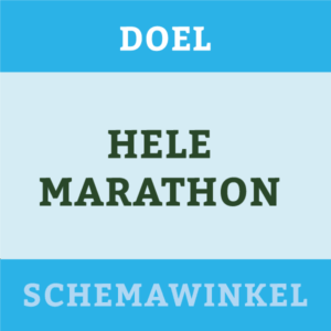 21 km tot 42 km in 12 weken (3x per week)