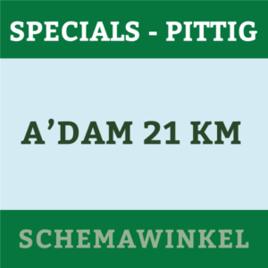 A'dam 21 km vanuit 60 minuten (3x per week, pittig)
