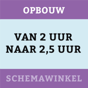 150 minuten (24 weken, 4x per week)