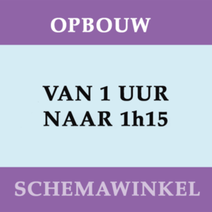 75 minuten (24 weken, 2 x per week)