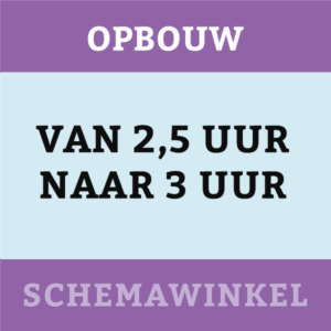 180 minuten (24 weken, 4 x per week)